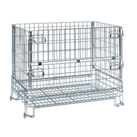 Mesh Basket 1000kg 1200×800 mm | Foldable Stackable Wire Container