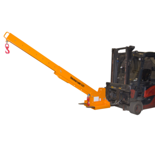 Crane Jib 5 T for Forklift  up to 3.6 meter Lifting Extendable  Arm. and Adjustable Angle
