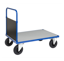 Platform truck 1200 x 800 x 900 Blue / Electro Galvanized with Brake Wheels