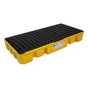 2-Drum Low Profile Modular Spill Pallet with Grate
