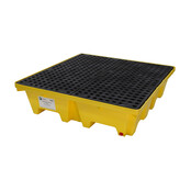 4 Drum Nestable Slim-Line Poly Spill Pallets 4-way