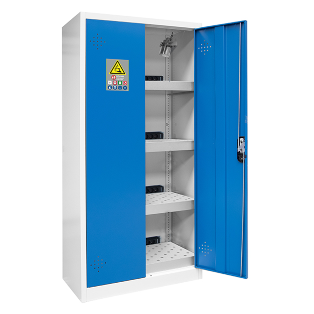 Lithium-Ion Battery Storage & Charging Safety Cabinet, 2-Door – H1990×W980×D500 mm
