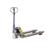 Galvanized pallet truck 2000 kg with boggie nylon wheels, 1150 mm forks