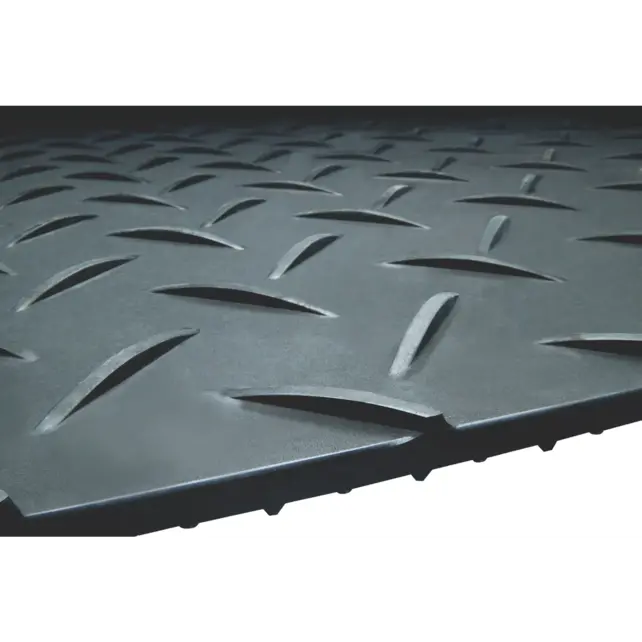 Ground Protection Mats, 112 cm x 244 cm, Black Diamond Plate