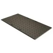 Ground Protection Mats, 112 cm x 244 cm, Black Diamond Plate