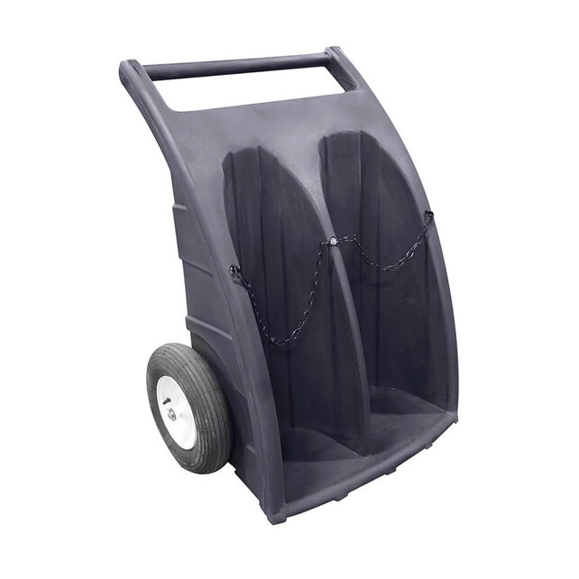 Double  Gas Cylinders Dolly-Black Double  Gas Cylinders Dolly-Black