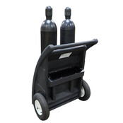 Double  Gas Cylinders Dolly-Black Double  Gas Cylinders Dolly-Black
