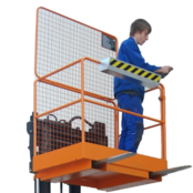 Access Safety Working Platform 1275 x 1210 x 1995 mm for forklift 300 TÜV  -Folding Construction