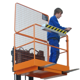 Access Safety Working Platform 1275 x 1210 x 1995 mm for forklift 300 TÜV  -Folding Construction