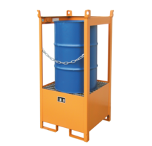 Drum Stacking Pallet With Spill Containment for 11 2 or 4 Drums