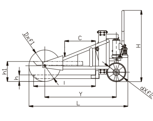 Rough Terrain Pallet Truck 1250 kg capacity