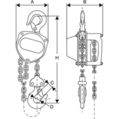 RIH Stainless Steel Hand Chain Hoist Up To 2 Tons – Hygienic Lifting for Corrosive Environments