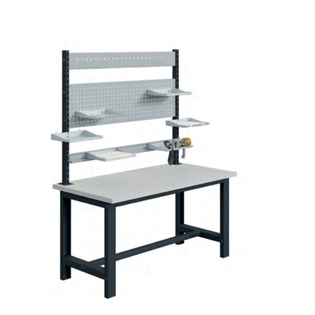 Steel Shelf for Grab Container Rails & Uprights – Epoxy-Coated