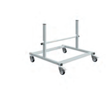 Mobile Horizontal Roll Dispenser – 25mm Steel Tube for Packaging Materials