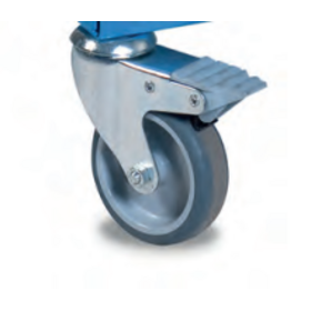 Set of 4 Swivel Castors – 100 mm with Brakes for SI & PTH