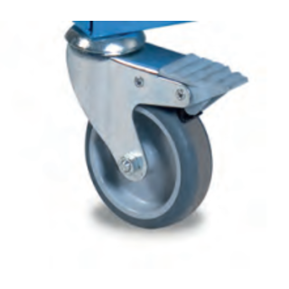 Set of 4 Swivel Castors – 100 mm with Brakes for SI & PTH