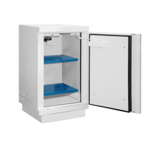 90-Minute Fire Resistant Lithium-Ion Battery Cabinet (Counter-Top), 1 Door, 2 Shelves — 1180 × 1137 × 670 mm