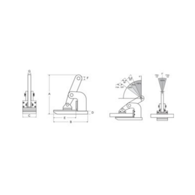 CNMH Horizontal Lifting Clamp – Secure Lifting for Flat Materials CNMH Horizontal Lifting Clamp – Secure Lifting for Flat Materials