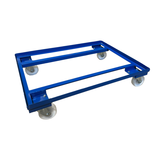 Steel Dolly for plastic crates 80x60 cm - Load capacity 450Kg
