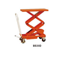 Lift table 300Kg double Scissor lift truck on wheels Height up to 1585mm Platform 1010x520mm