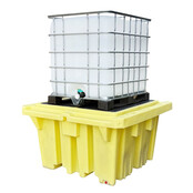 IBC Tote Space‑Saver Spill Pallet 275 gal – Yellow