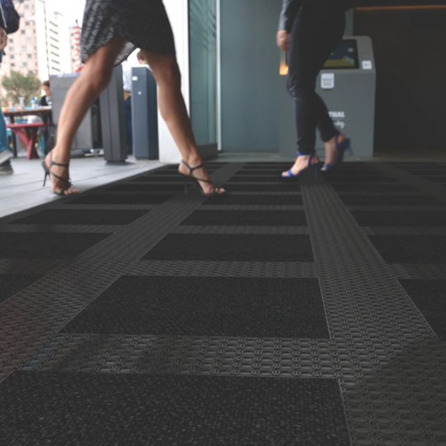 Fire Retardant Modular Mat 50×50 cm, Master Flex -Blue