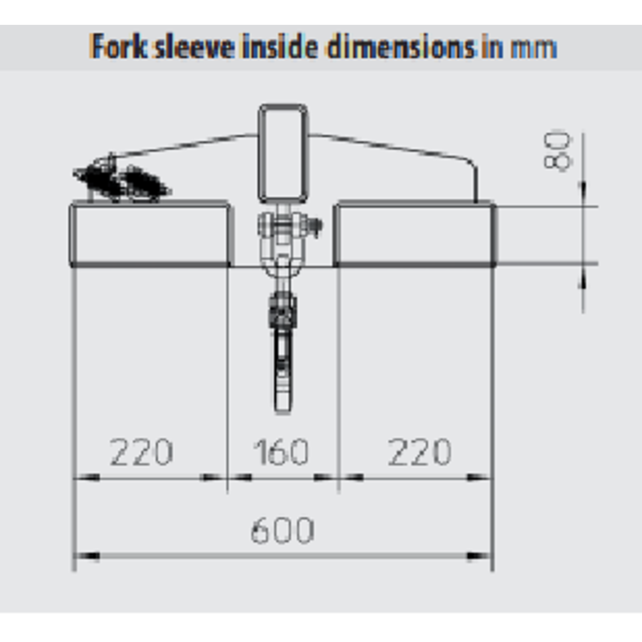 Crane Jib LA / LAT Forklift Loading Arm – Extend Reach Forklift Attachment