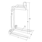 Pallet Hook with Manual Balancing – 1 to 5 Ton CE Certified
