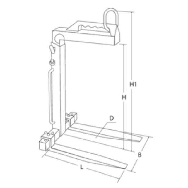 Pallet Hook with Manual Balancing – 1 to 5 Ton CE Certified