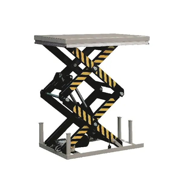 Stationary Electrical Lifting Table, 2 ton, with Double Scissors up to 1780 mm