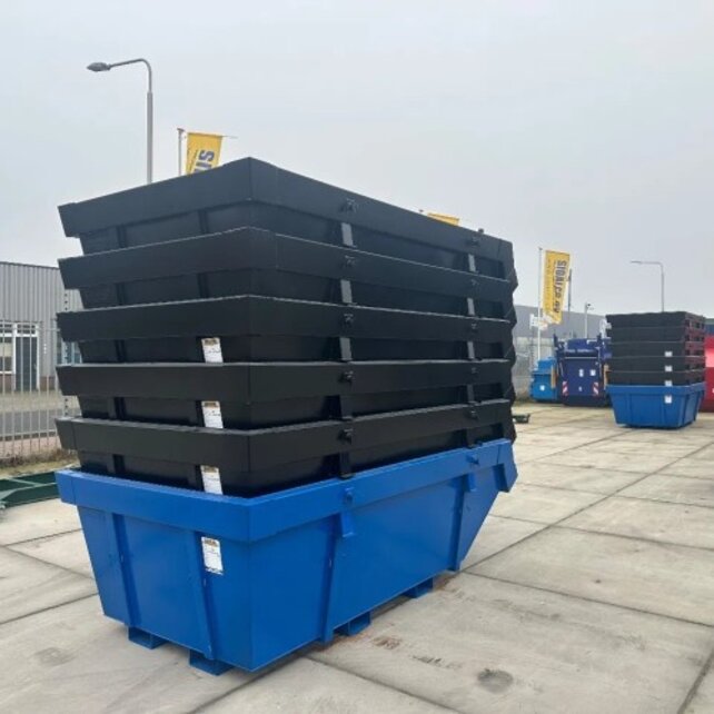 Skip Waste Container 6 cbm with froks pockets  - CE