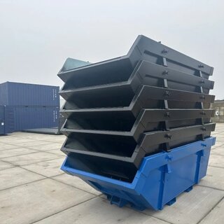 Skip Waste Container 6 cbm with froks pockets  - CE