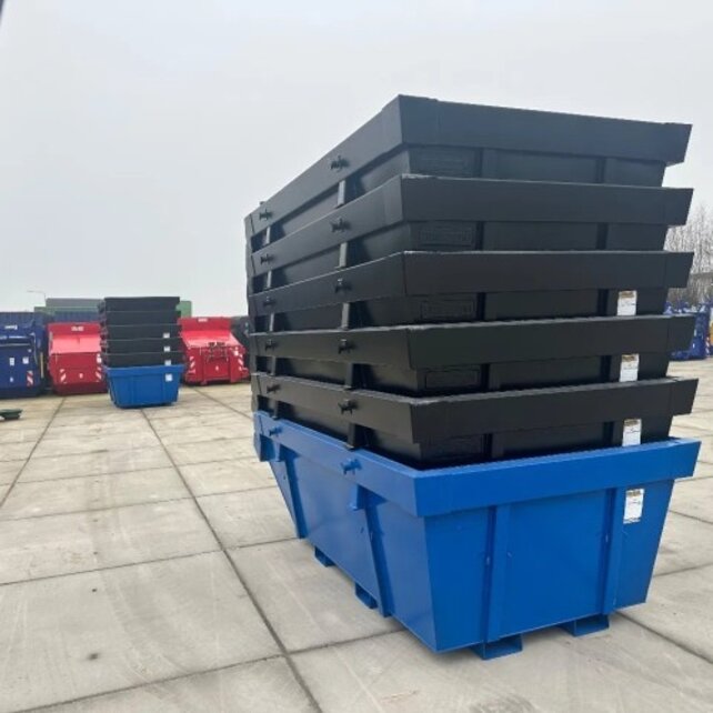 Skip Waste Container 6 cbm with froks pockets  - CE