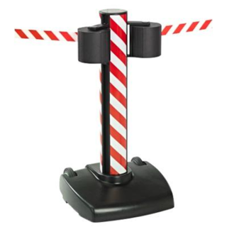 Beltrac Storetrac Double – 2 x 22 m Retractable Belt Barrier for Large Area Crowd Control