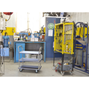 3 Shelf Table Trolley 810×490×870 mm – 220 kg Capacity | Non-Slip Industrial Cart