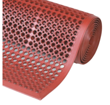 Sanitop™ Red Rubber Mat – Slip Resistant & Anti-Fatigue