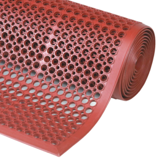 Sanitop™ Red Rubber Mat – Slip Resistant & Anti-Fatigue