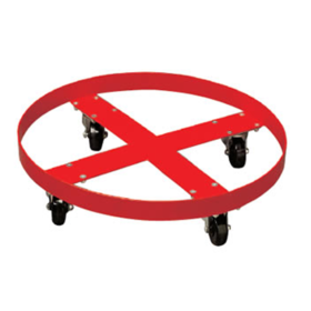 Steel Drum Dolly for 210L Drum  ⌀ 60cm 410 Kg  - Red