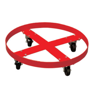 Steel Drum Dolly for 210L Drum  ⌀ 60cm 410 Kg  - Red