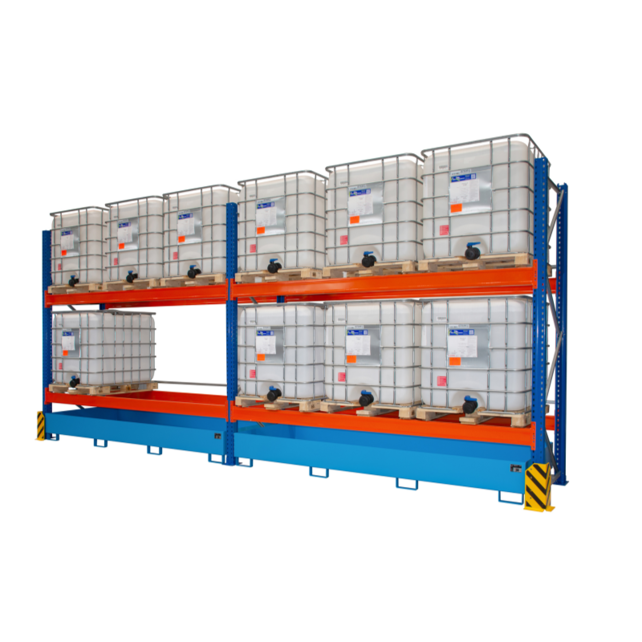Environmental Racking UR Series – Spill Containment Storage for Drums & IBCs
