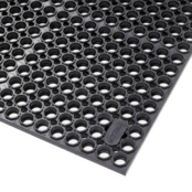 Sanitop Deluxe™ – Slip Resistant Rubber Duckboard Mat Black