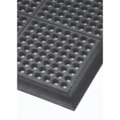 Cushion Ease™ Nitrile FR Modular Mats Black