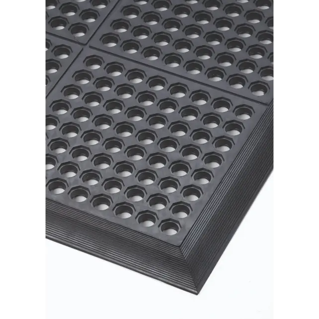 Cushion Ease™ Nitrile FR 650SFR Notrax modular mats Black