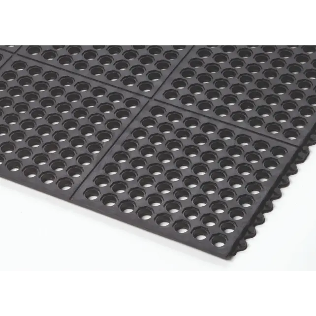 Cushion Ease™ Nitrile FR Modular Mats Black