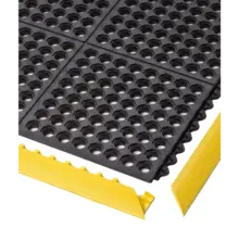Cushion Ease™ Nitrile FR 650SFR Notrax modular mats Black
