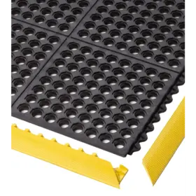 Cushion Ease™ Nitrile  Modular Mats Black