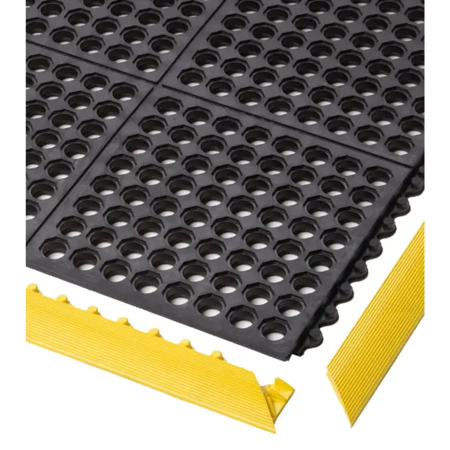 Cushion Ease™ Nitrile FR Modular Mats Black