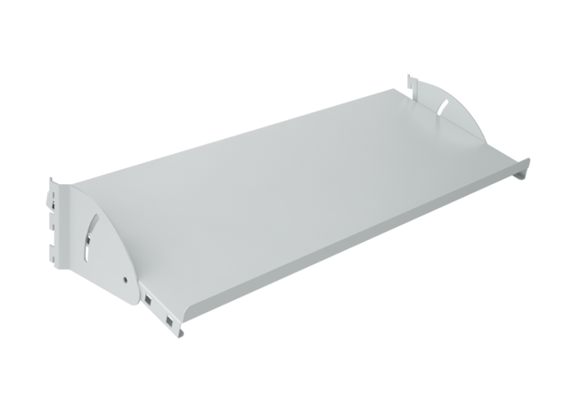 Reclining and Depth-Adjustable Shelves for Superstructure Uprights