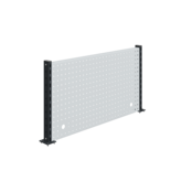 Perforated Back Panel with 2 Uprights