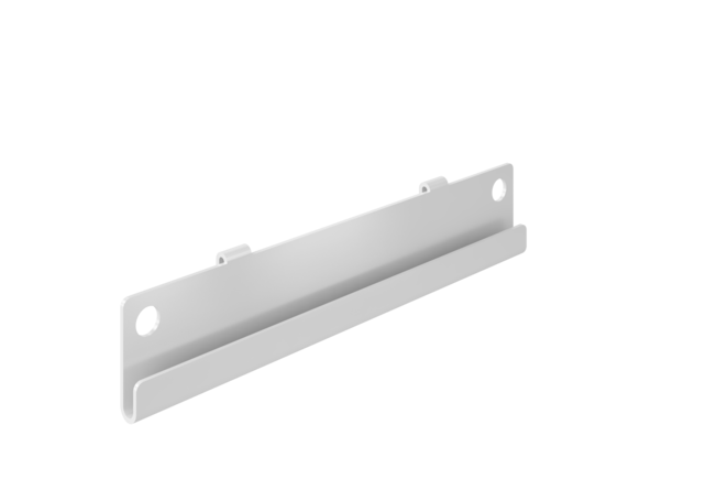 Mini-Rail for Hooking Grab Containers on Perforated Panel